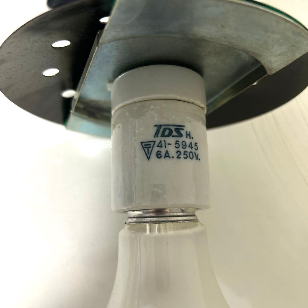 希少昭和レトロ✨未使用 保管品 山田照明 糸巻きガラス ペンダントライト ランプ