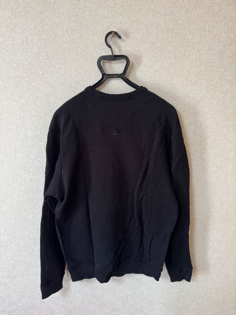 【美品】KENZO アイモチーフ 刺繍 ブラック スウェット