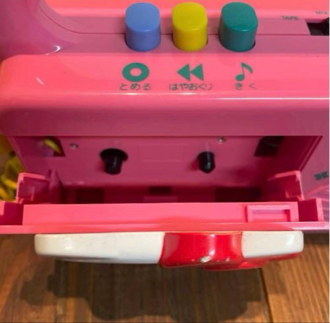 美品　希少　ハローキティ　ヴィンテージ　マイク付きカセットプレイヤー　廃盤