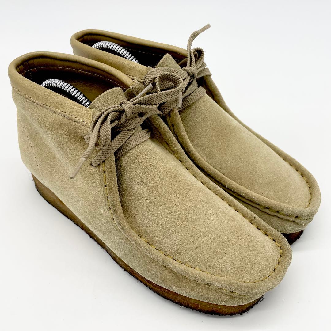 Clarks ワラビー スエード シューズ Wallabee ベージュ