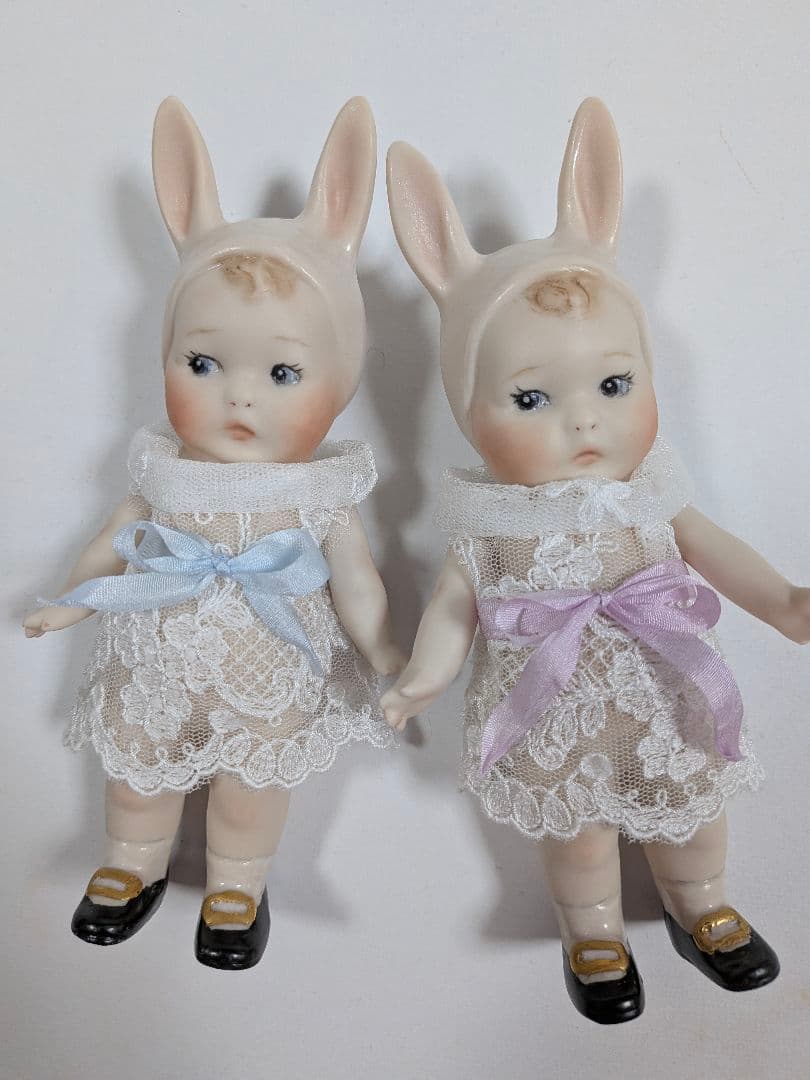 ★ちびくま工房　バニーラブ　ブルーリボン　15センチドール