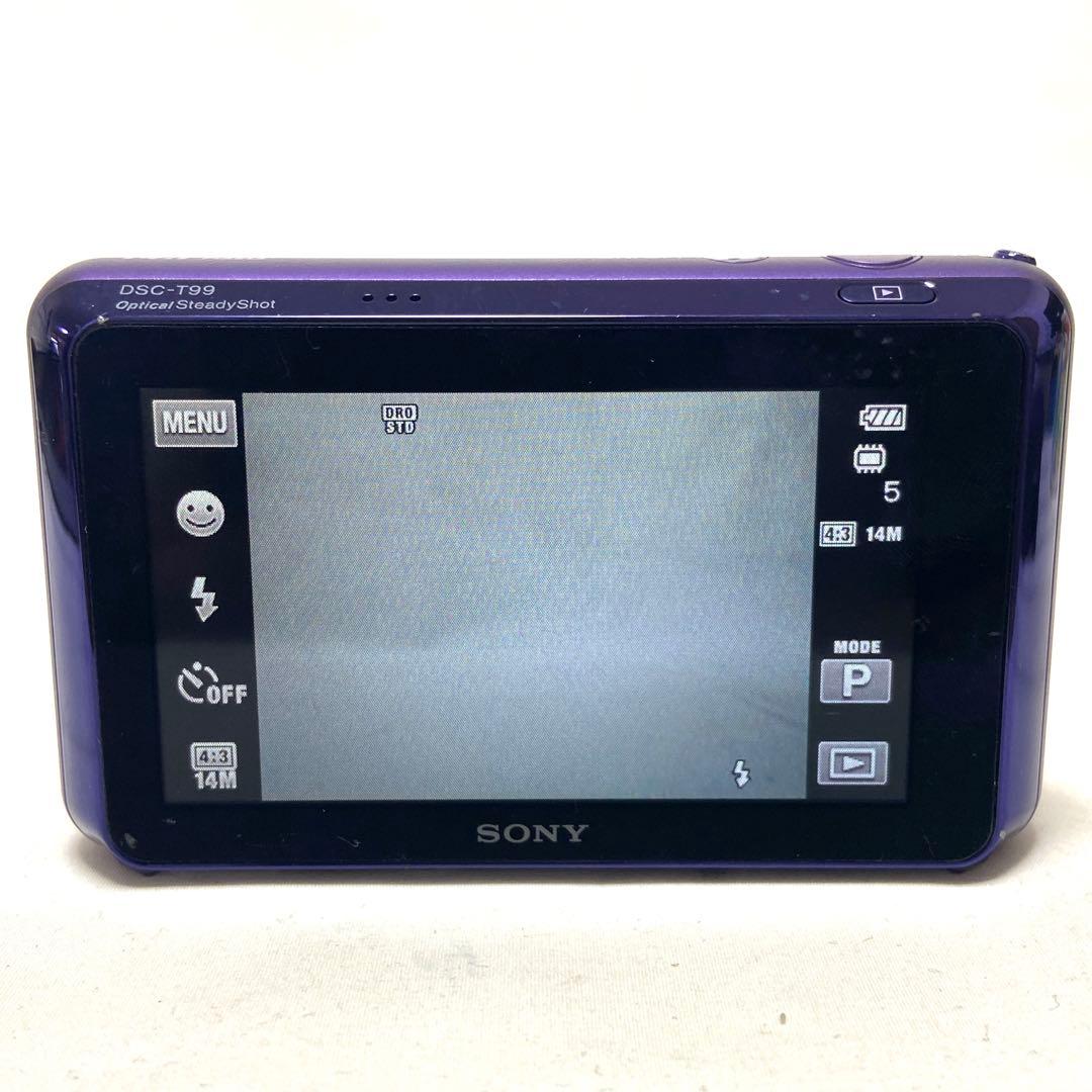 SONY Cyber-shot DSC-T99 パープル 14.1 メガピクセル
