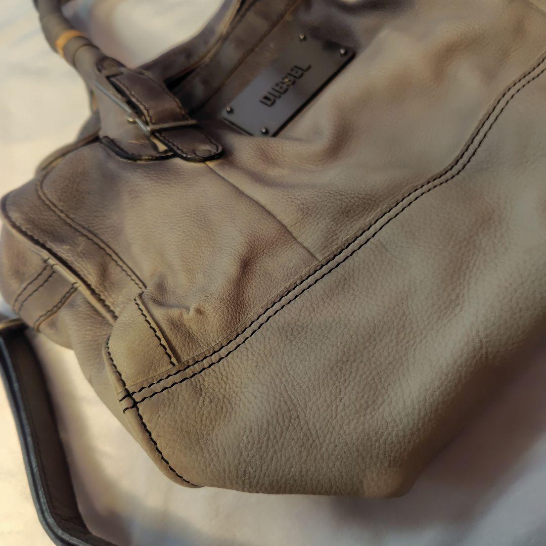 【希少】DIESEL レザーショルダーバッグ グラデーションデザイン