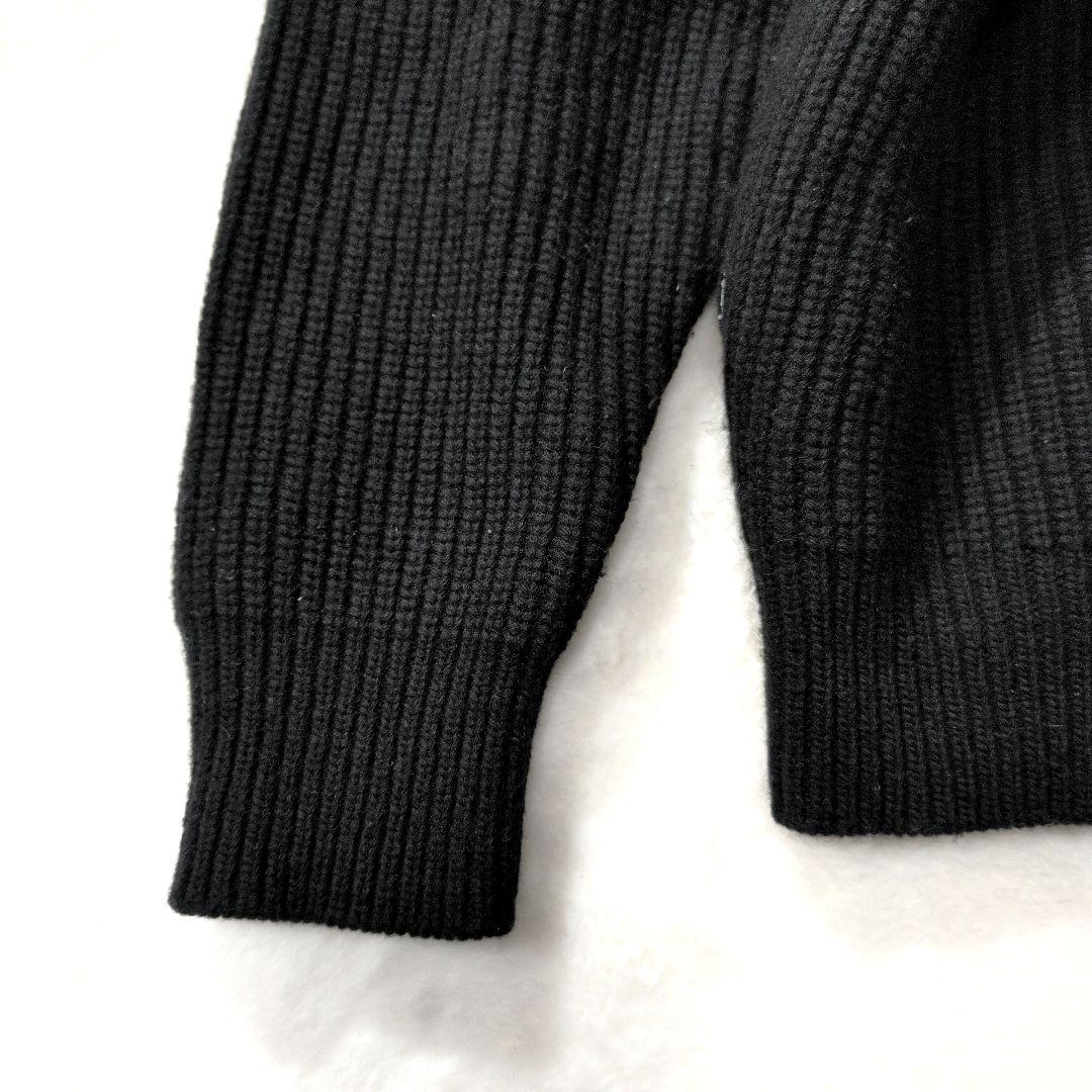 【美品】CLANE HOMME クラネオム ジップニットブルゾン 黒