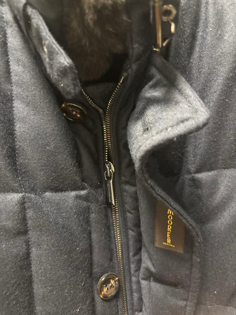 Moorer ネイビー ダウンジャケット