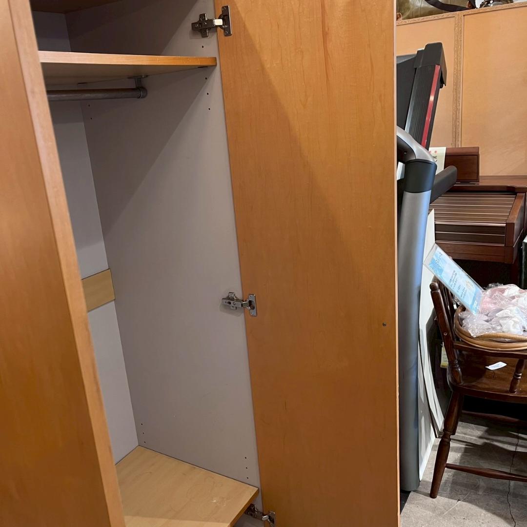 1【廃盤希少】無印良品 良品計画 木製ワードローブ クローゼット 洋風タンス