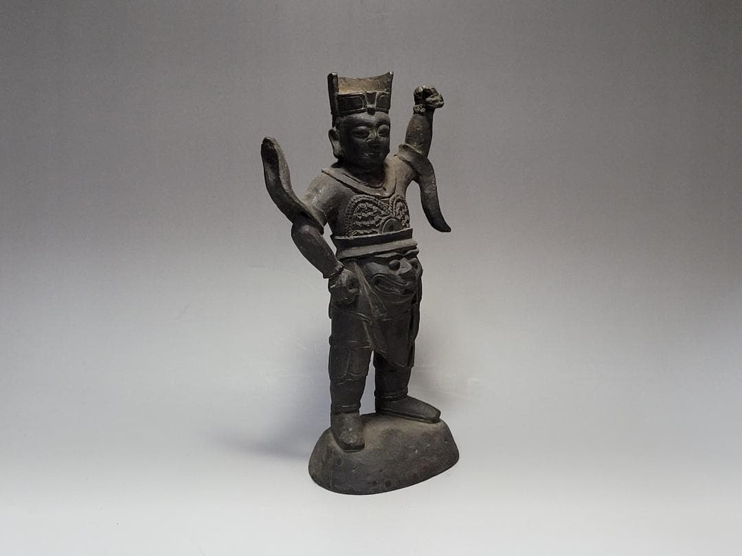 古銅 将軍像 明清時代 高さ約20.1cm