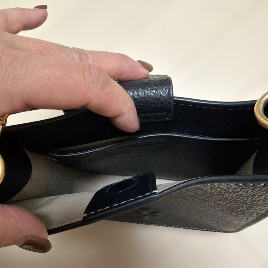 専用！黒 レザー ショルダーバッグ⭐︎TORY Burch⭐︎