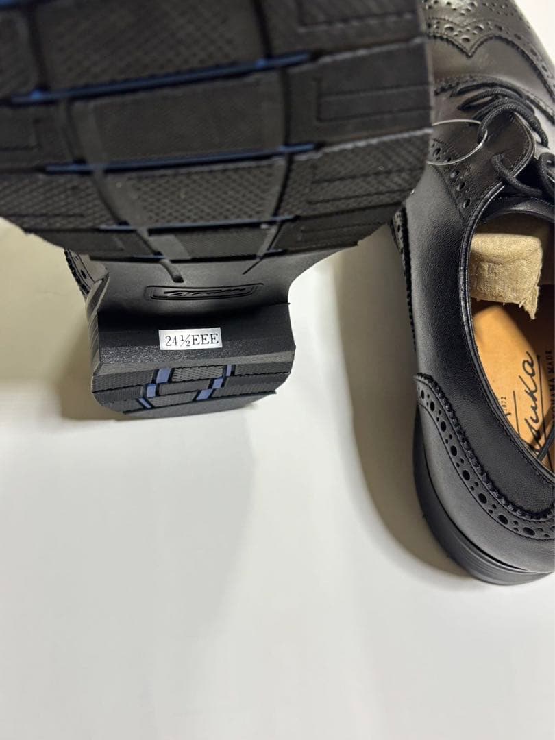 大塚製靴 メンズ 革靴 ビジネスシューズ 黑 24.5cm