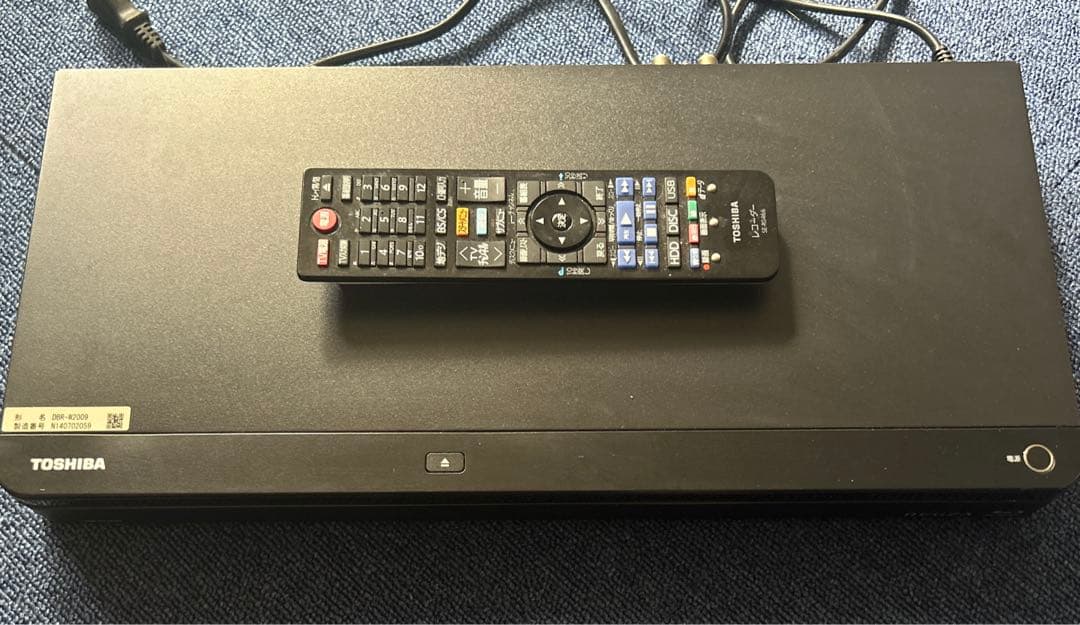 TOSHIBA REGZA レグザブルーレイ DBR-W2009リモコン裏蓋紛失