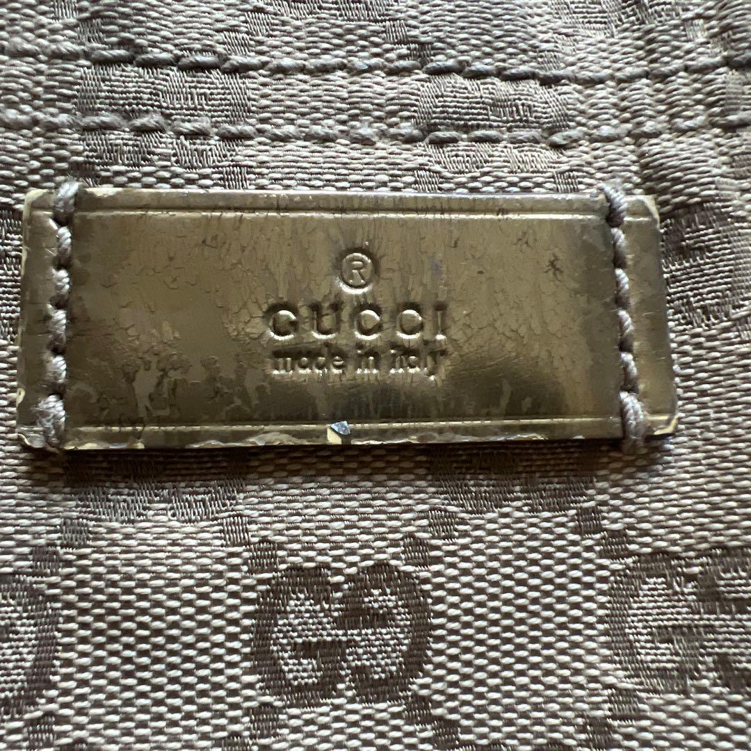 GUCCI トートバッグ ベージュ キャンバス ブランド