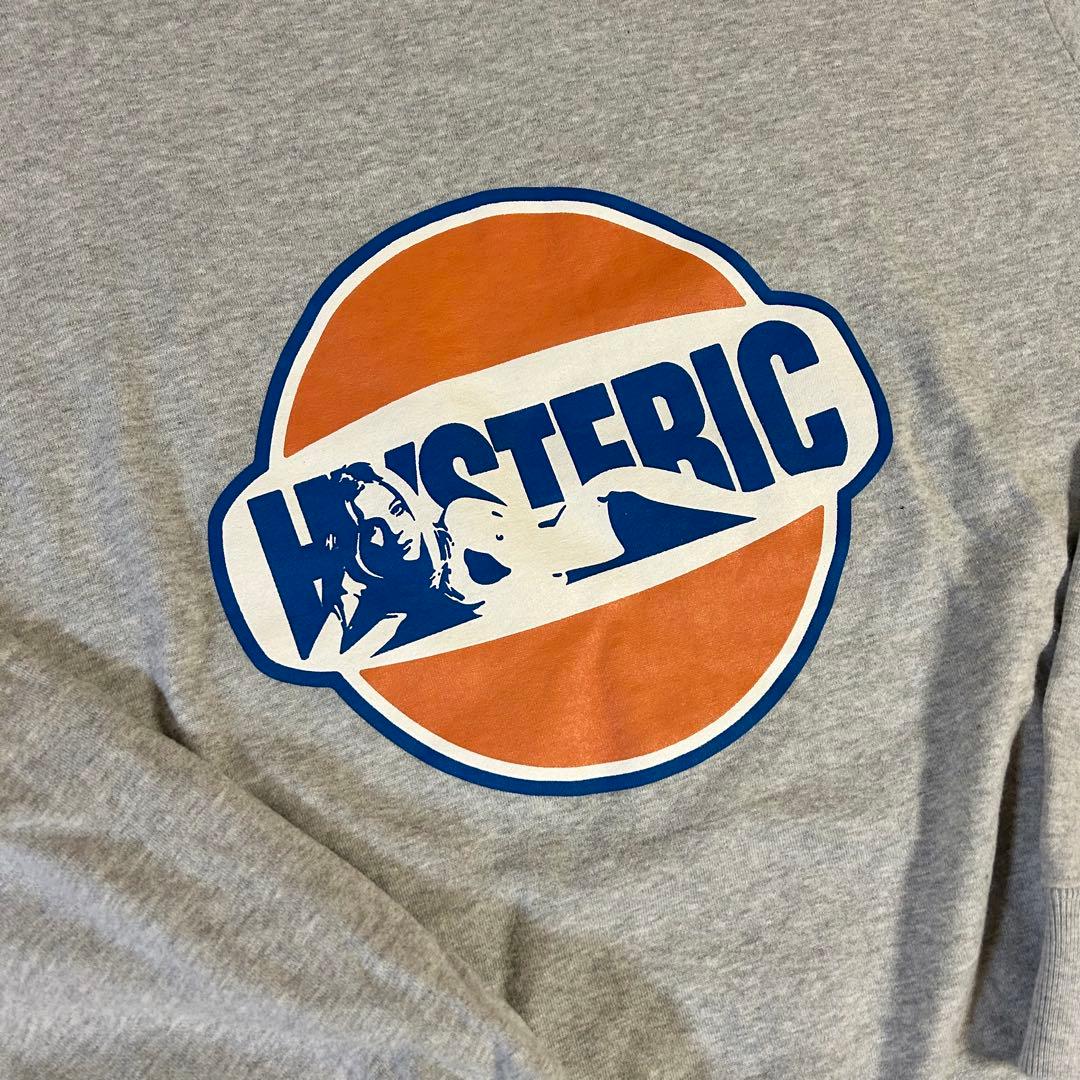 HYSTERIC ヒステリックグラマー グレー スウェット XL トレーナー