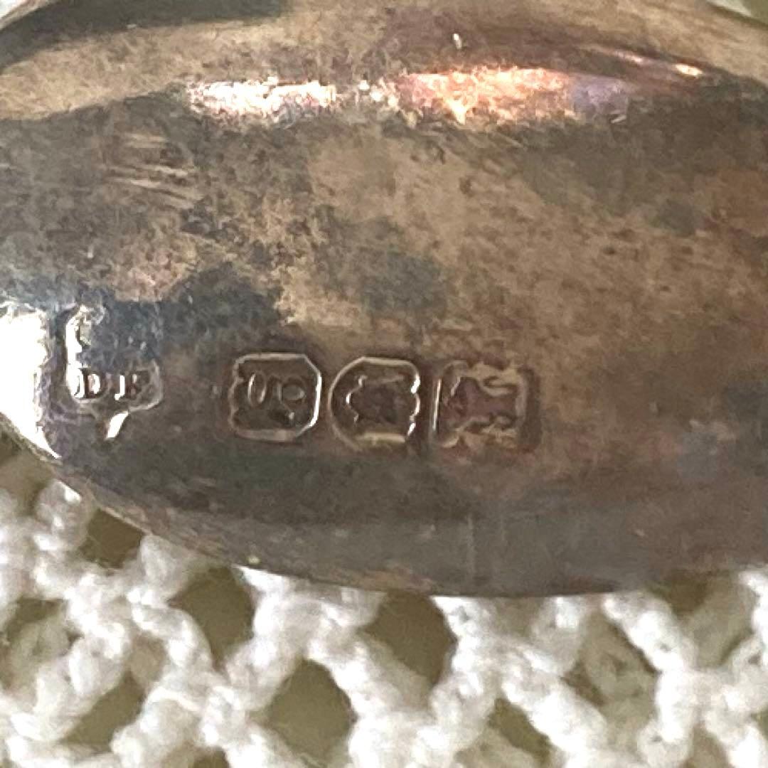 イギリス アンティーク 1902年製 純銀製スプーンセット 6本