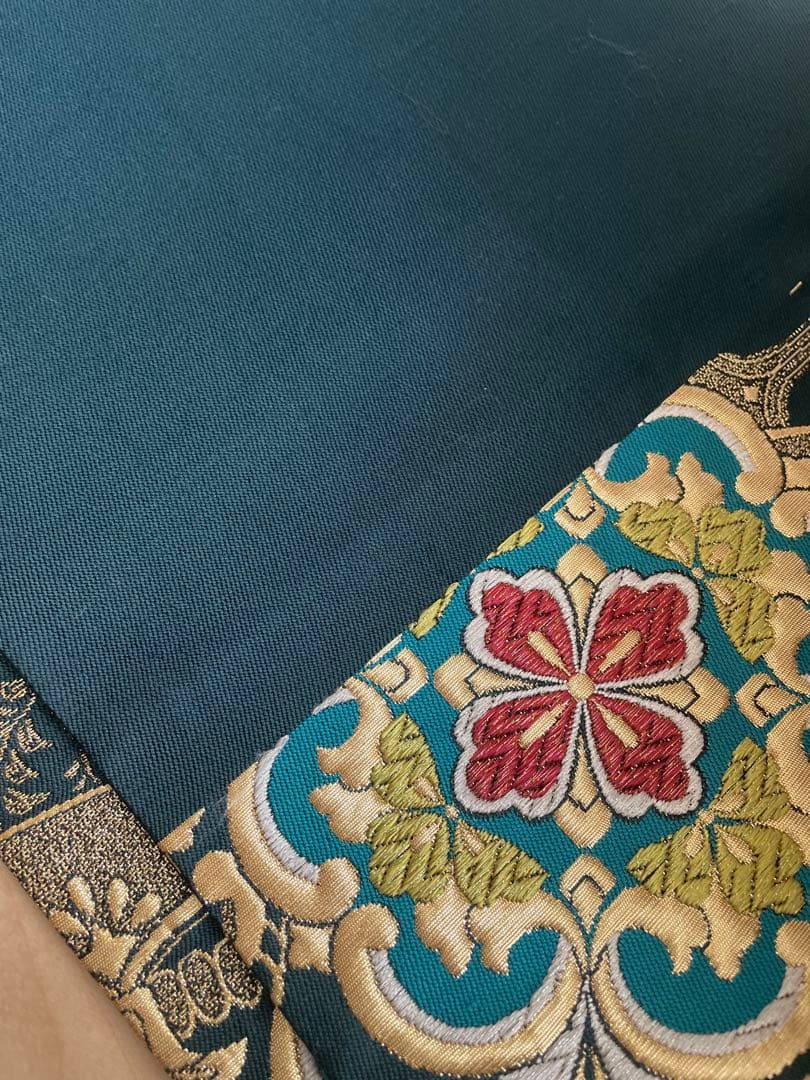 豪華！袋帯　正絹　ゴールド刺繍　リバーシブル