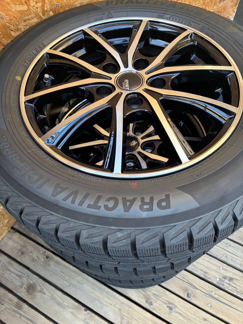 0721 スタッドレスPRACTIVA ICE BP02 ヨコハマ　ホイール付
