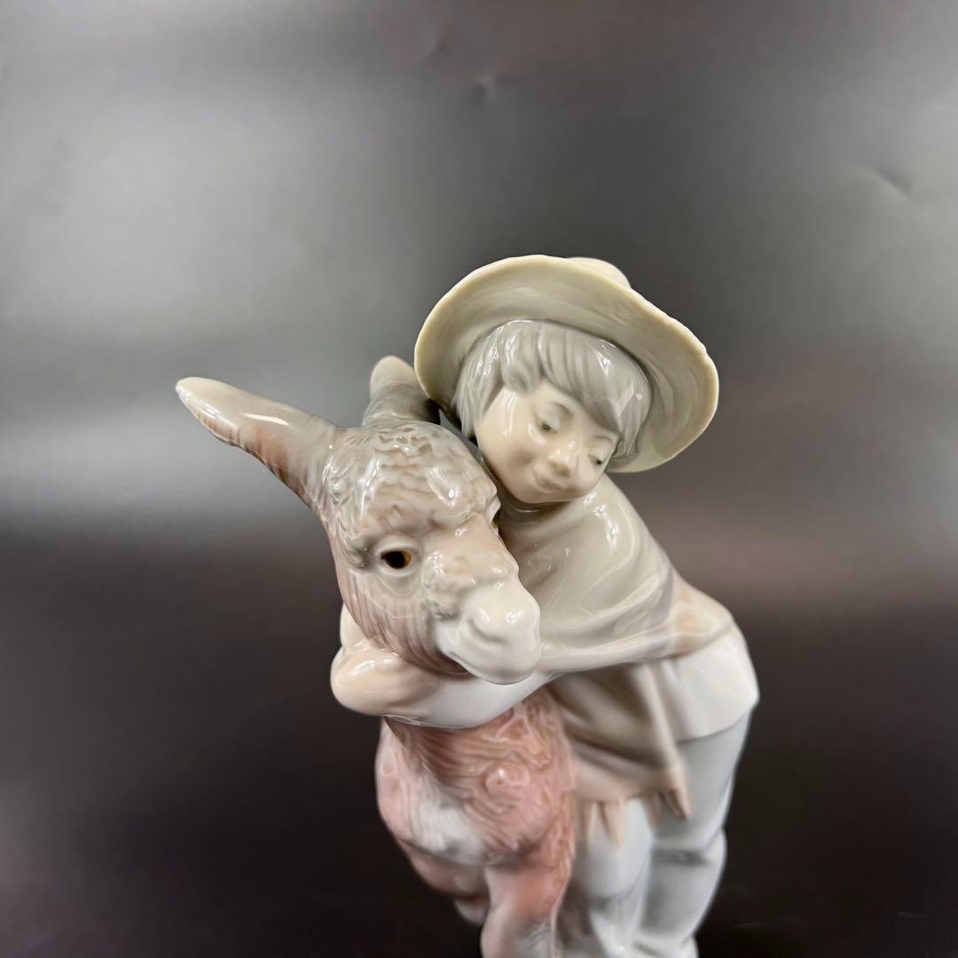 【極美品】リヤドロ　ロバと少年　置物　フィギュアリン　プラテロと私
