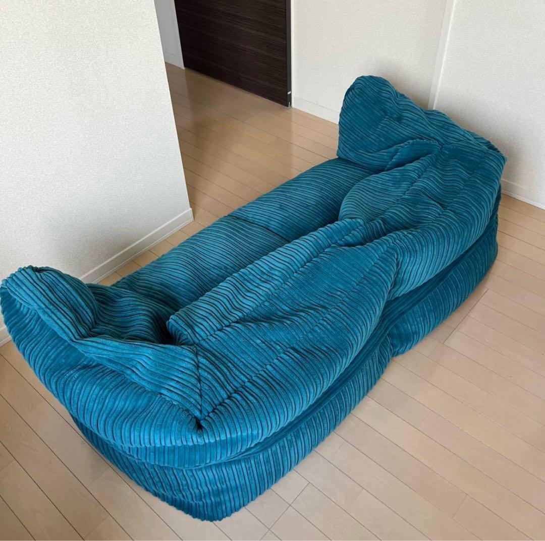 1万円分ビーズ補充済 ラウンジパグ Lounge pug コーデュロイ ティール