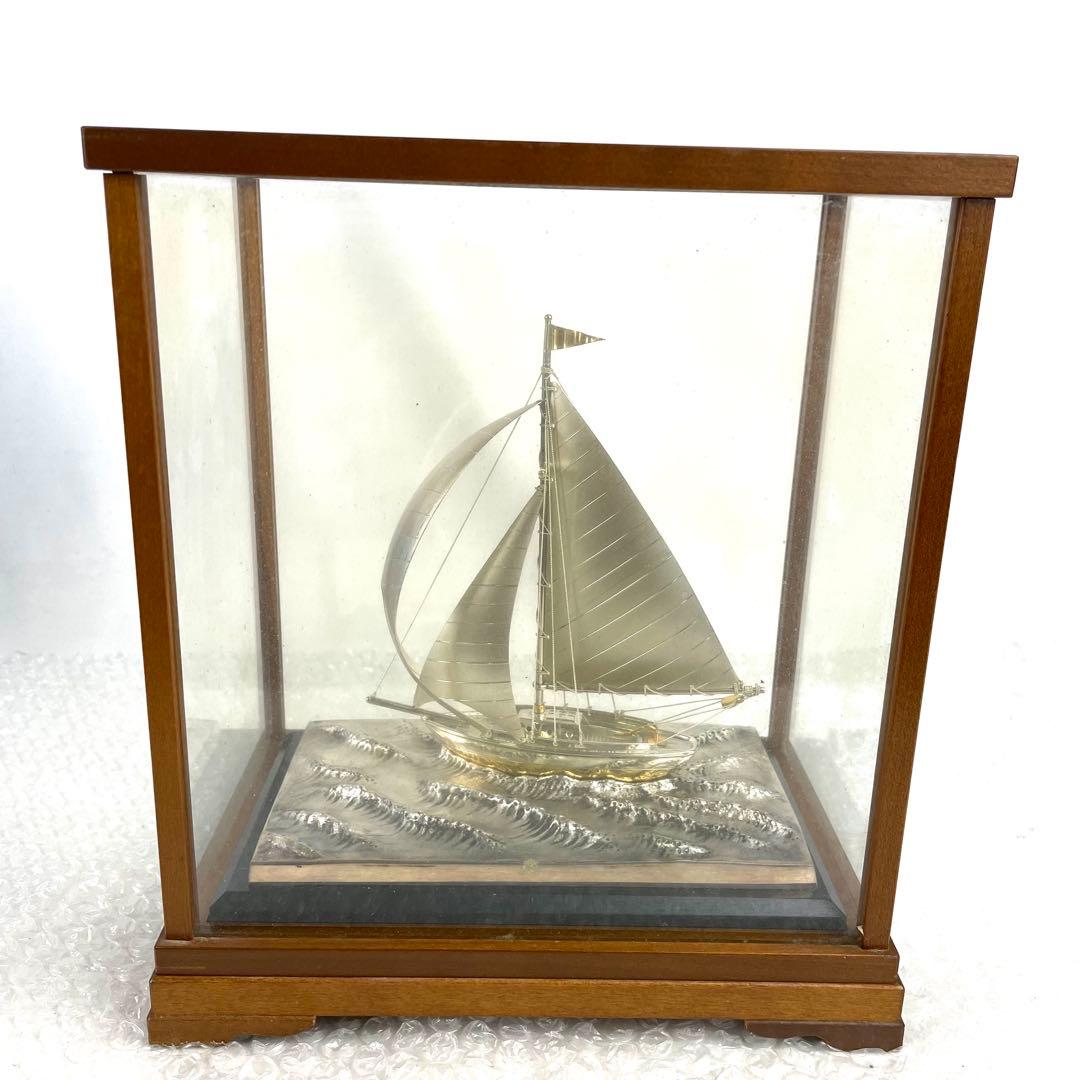 銀製 ヨット 帆船 航海船 シルバー SILVER 970 インテリア 置き物