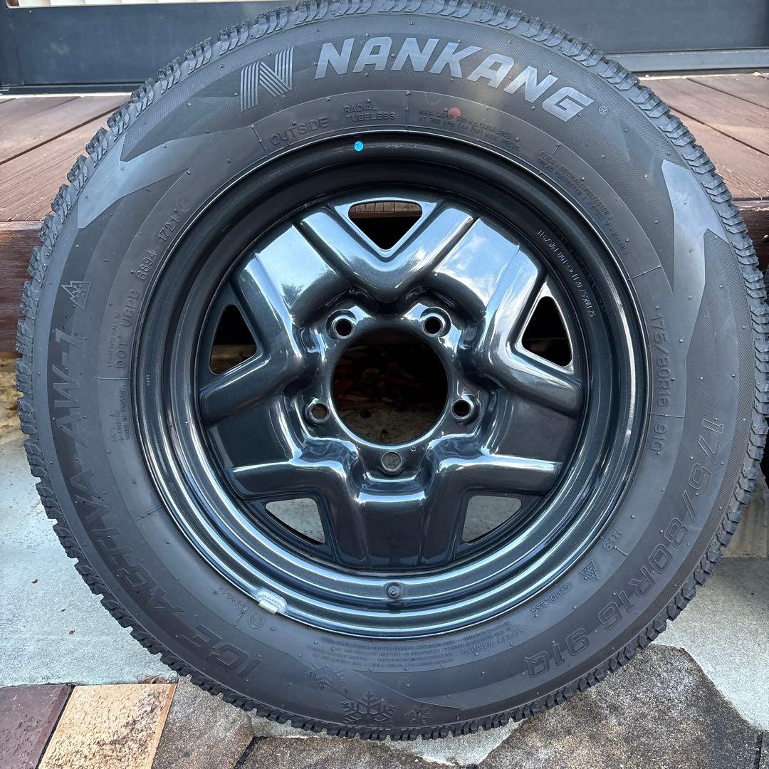 【年末値引き】ジムニー　スタッドレスタイヤ　純正スチールホイール４本セット