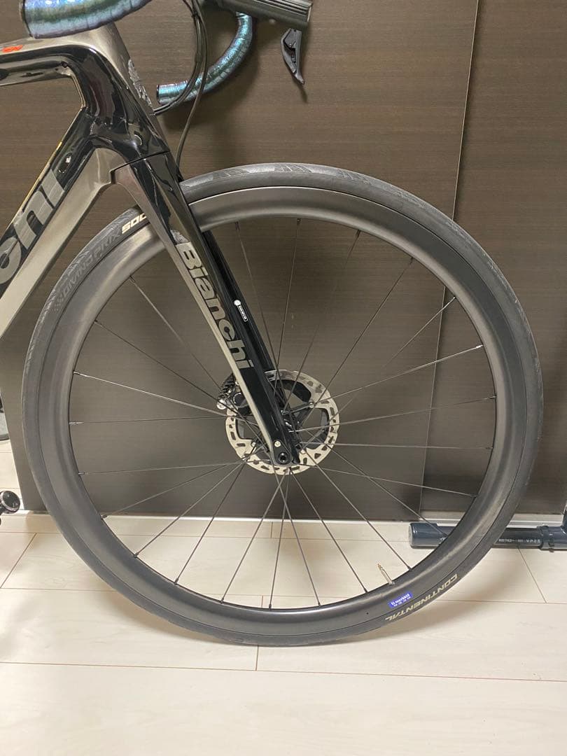 メカニコ製カーボンディスクホイール35mm 前後1302g CX-RAY