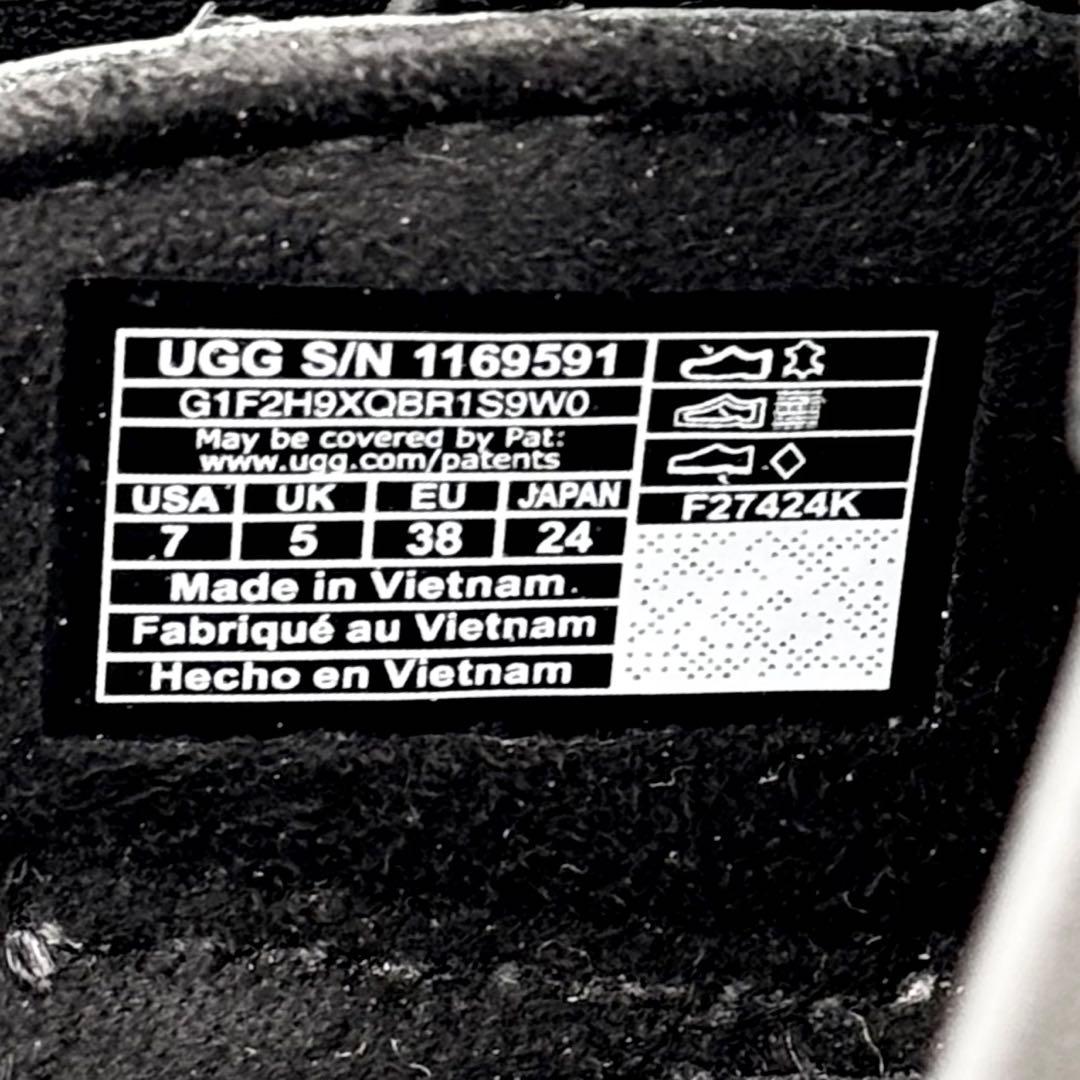 ✨極美品✨ UGG アグ サボ ミュール ブラック 本革 24 m