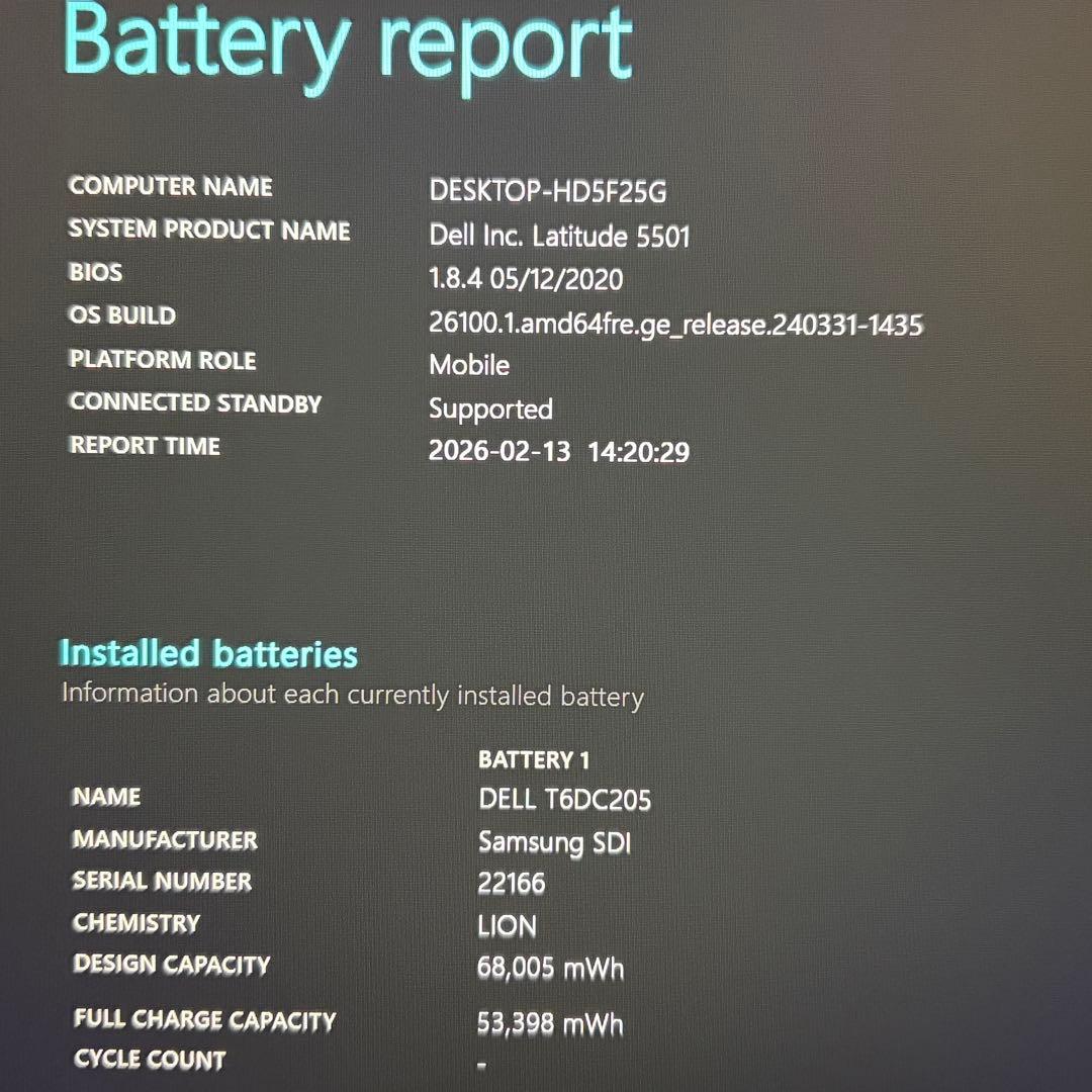 美品 Latitude 5501 i7 16GB 512GB 15.6型 FHD