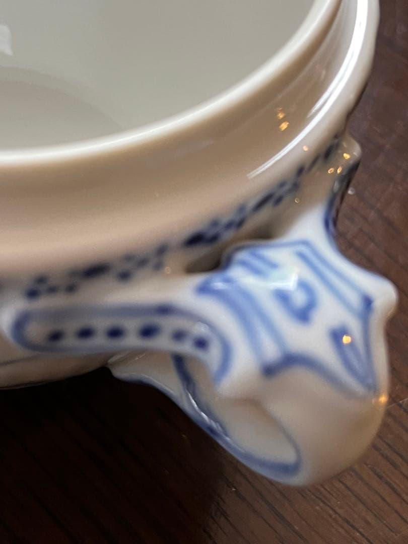 ロイヤルコペンハーゲン ブルーフルーテッド ハーフレース シュガーポット