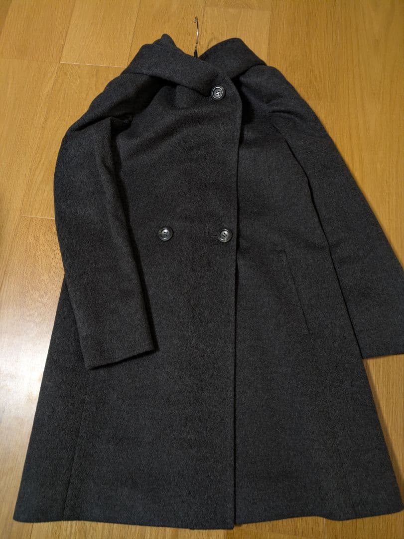 極美品　23区　ロロ・ピアーナ　ロロピアーナ　ウールコート　フード　38