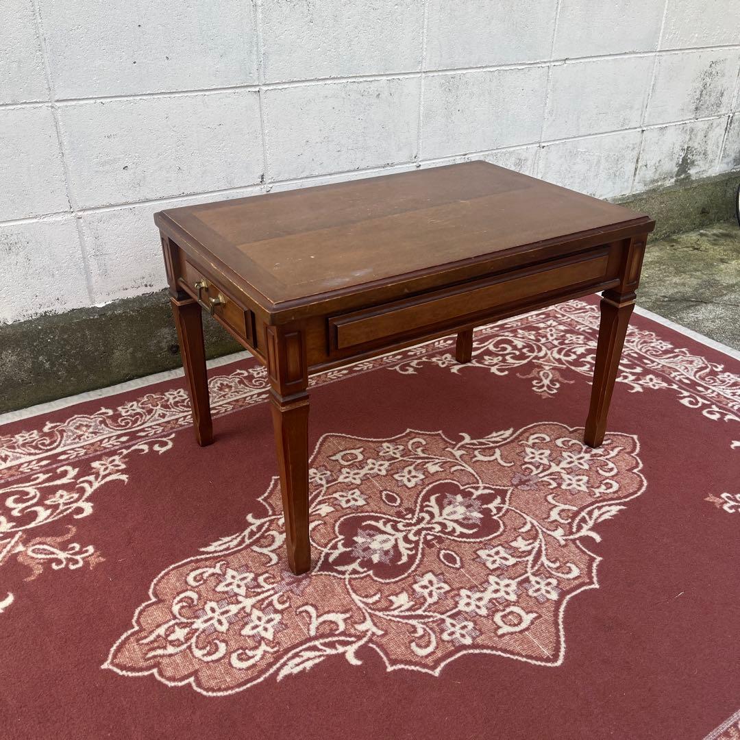 古家具◾️maruni マルニ 地中海シリーズ 木製 サイドテーブル 引き出し付