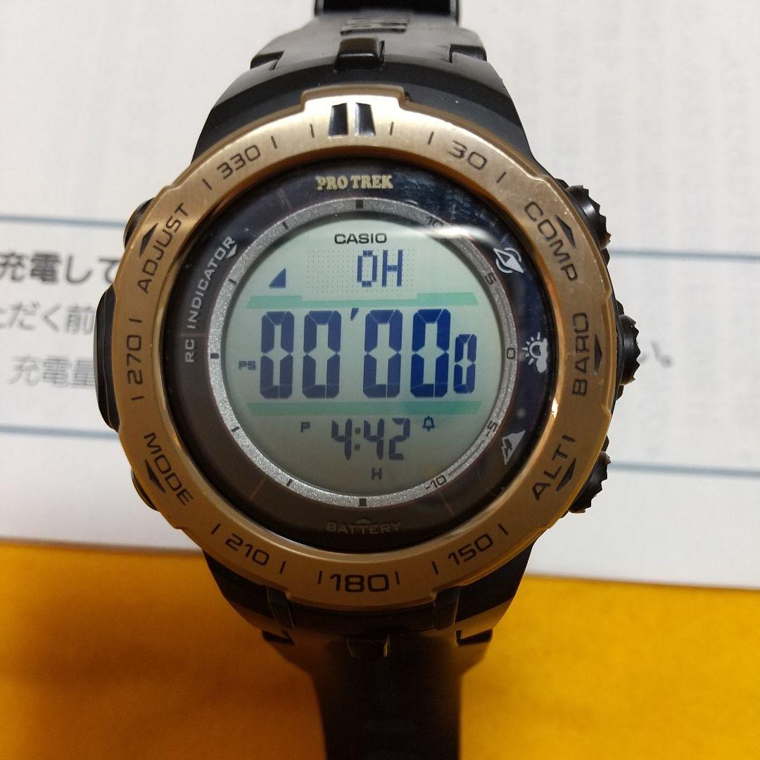 最終値下げ CASIO PRO TREK ソーラー腕時計 3444