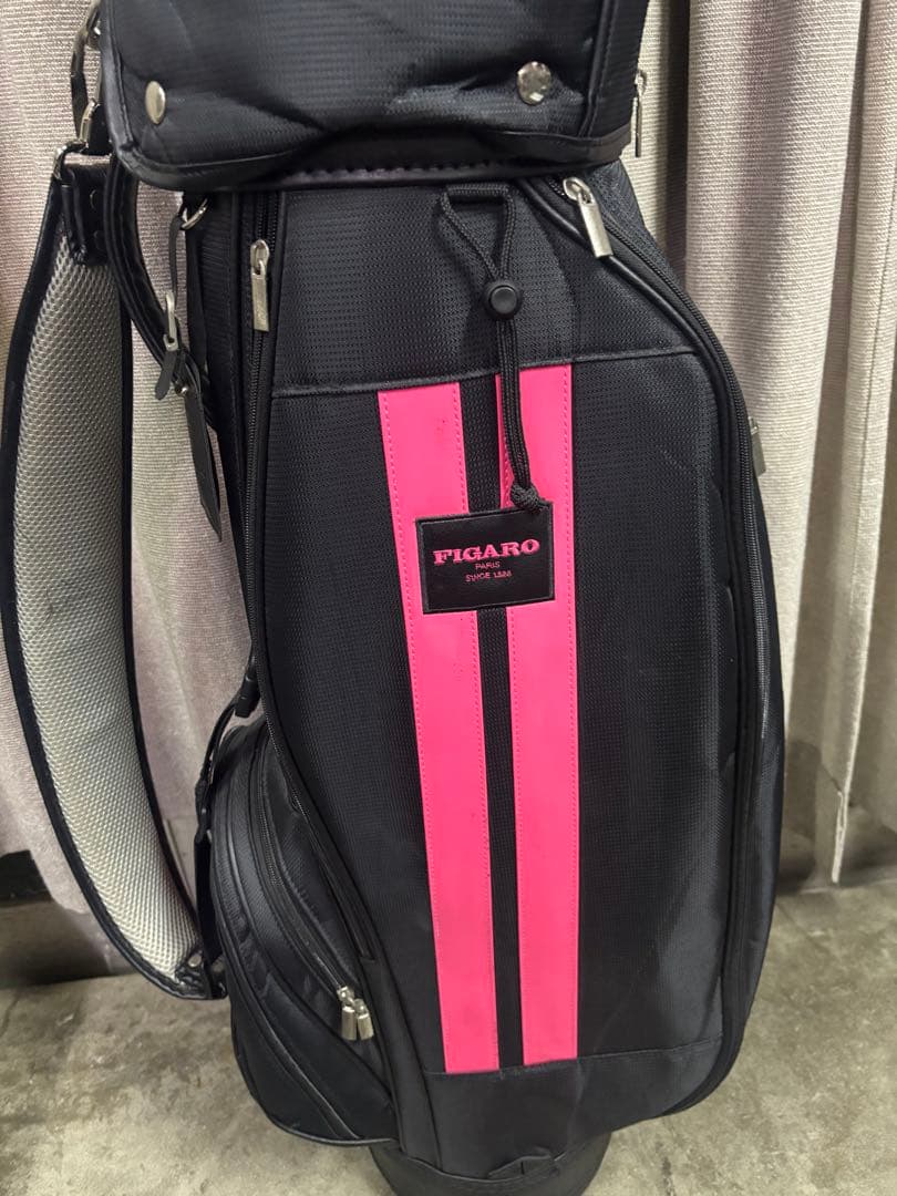 バック美品‼️FIGARO PARIS ゴルフバッククラブセットハーフセット7本