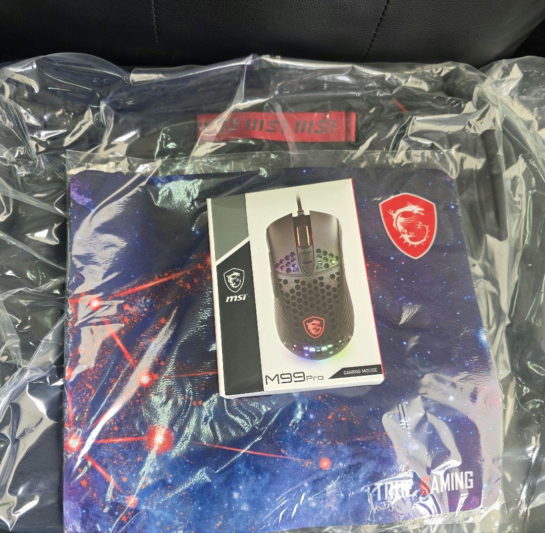 MSI　True Gaming　M99proゲーミングマウス　リュック