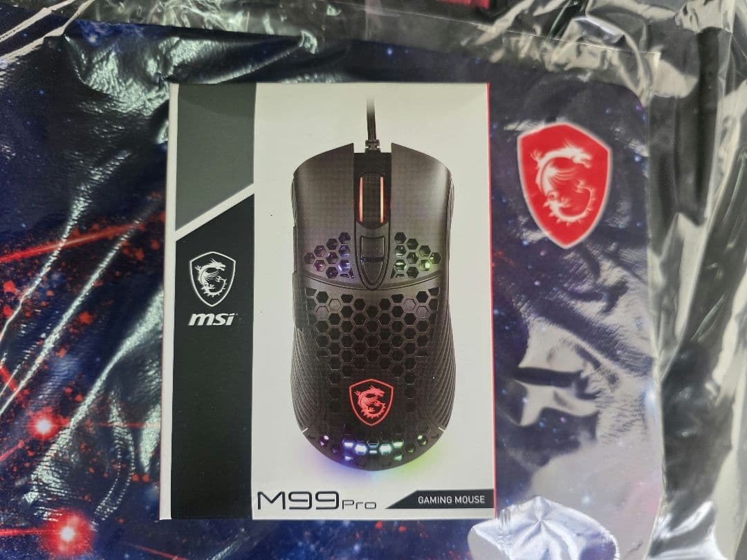 MSI　True Gaming　M99proゲーミングマウス　リュック