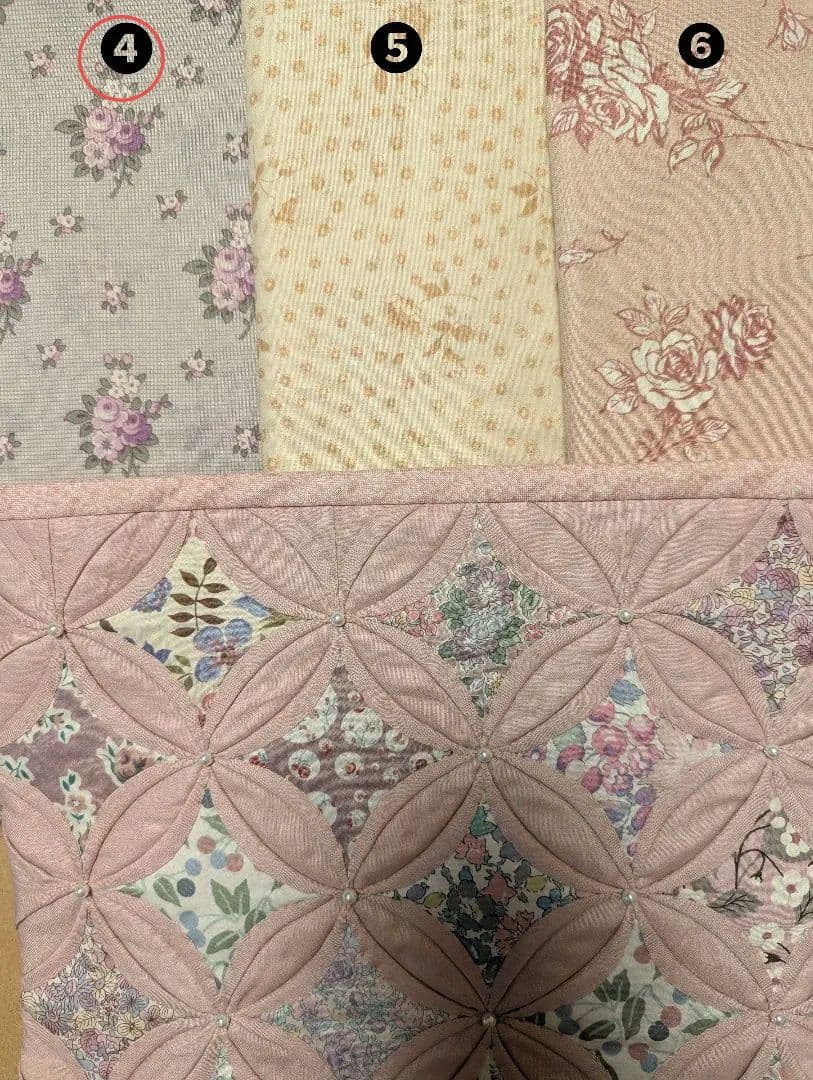 ✿リバティ✕パッチワーク✿　カテドラルウィンドウのバッグ　２点　ふぉれすと様