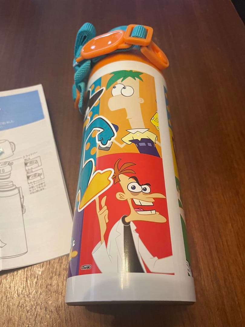 ディズニー フィニアスとファーブ 水筒 ステンレス