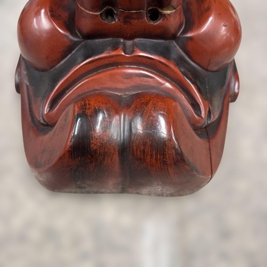 ★天狗 テング お面 木彫り 壁掛け用 縁起物 アンティーク コレクション 格安