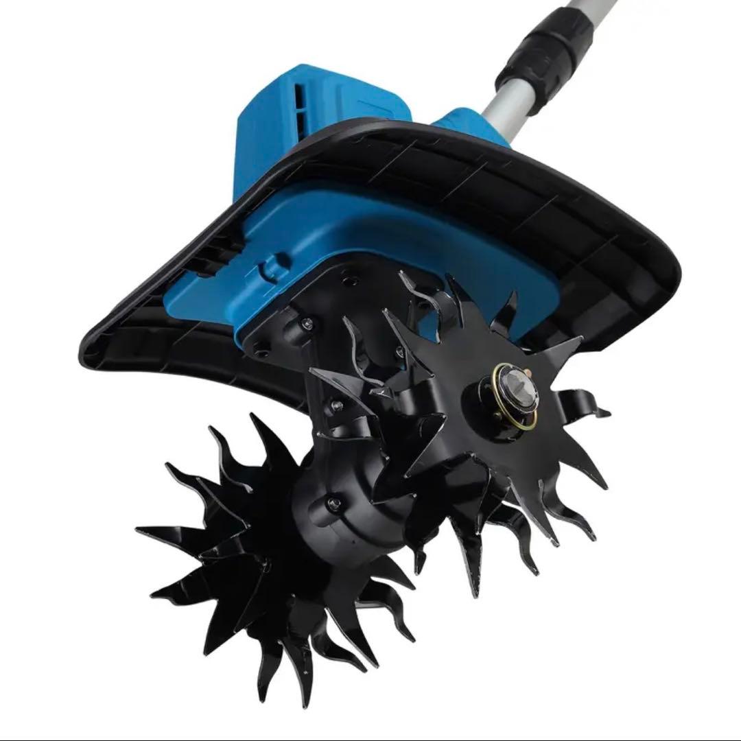 電動耕運機 家庭用 充電式、バッテリー2個付き強力な土壌整理機