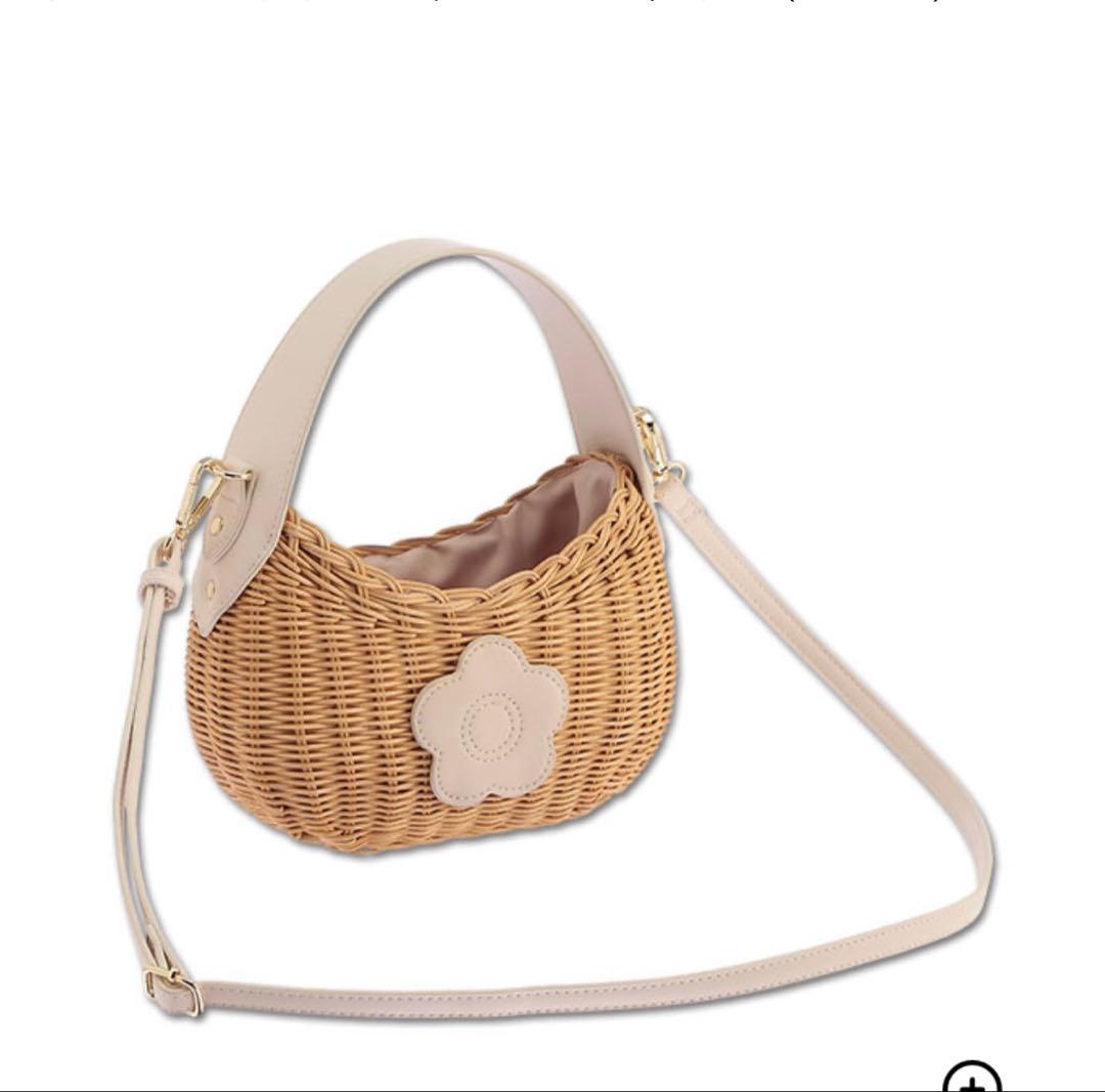 ラタンデイジーパッチ 2WAYショルダー