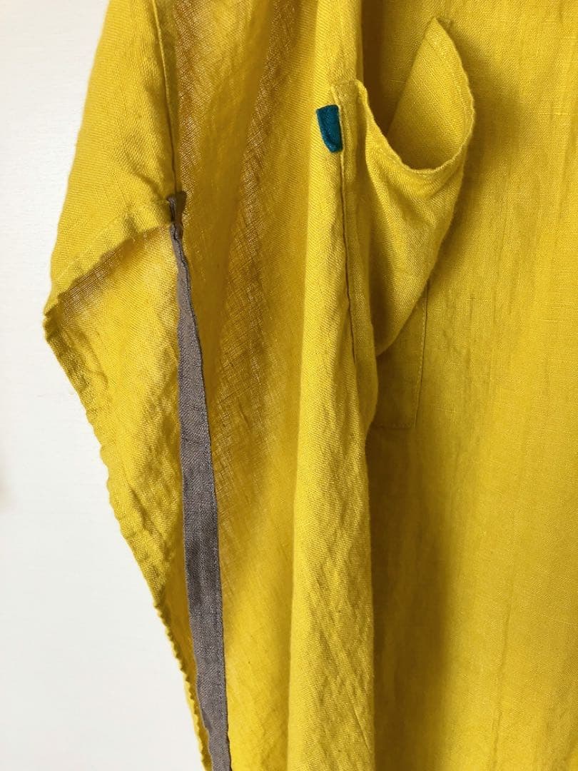 【新品】リーノエリーナ マノン エプロン Lino e Lina ミモザ 人気色