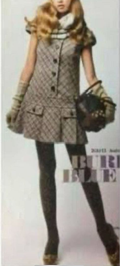 バーバリーブルーレーベル ミニワンピース ノバチェック 吉川ひなのさん着用