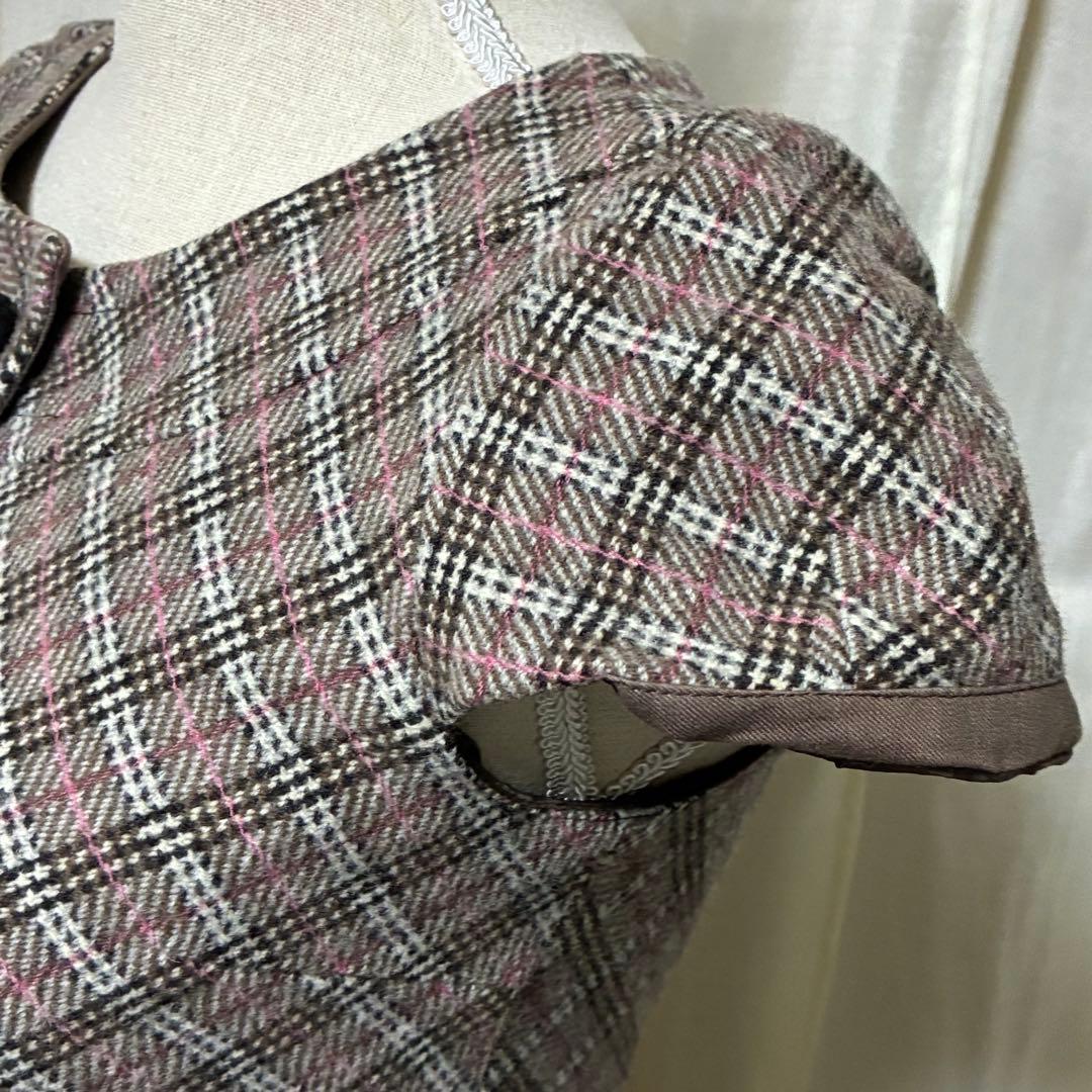 バーバリーブルーレーベル ミニワンピース ノバチェック 吉川ひなのさん着用