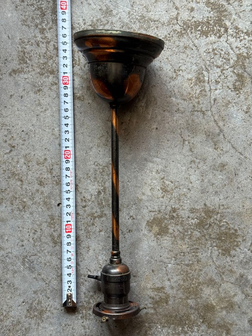 アンティーク　Japanned シーリングランプ　ジャパン　フィニッシュ