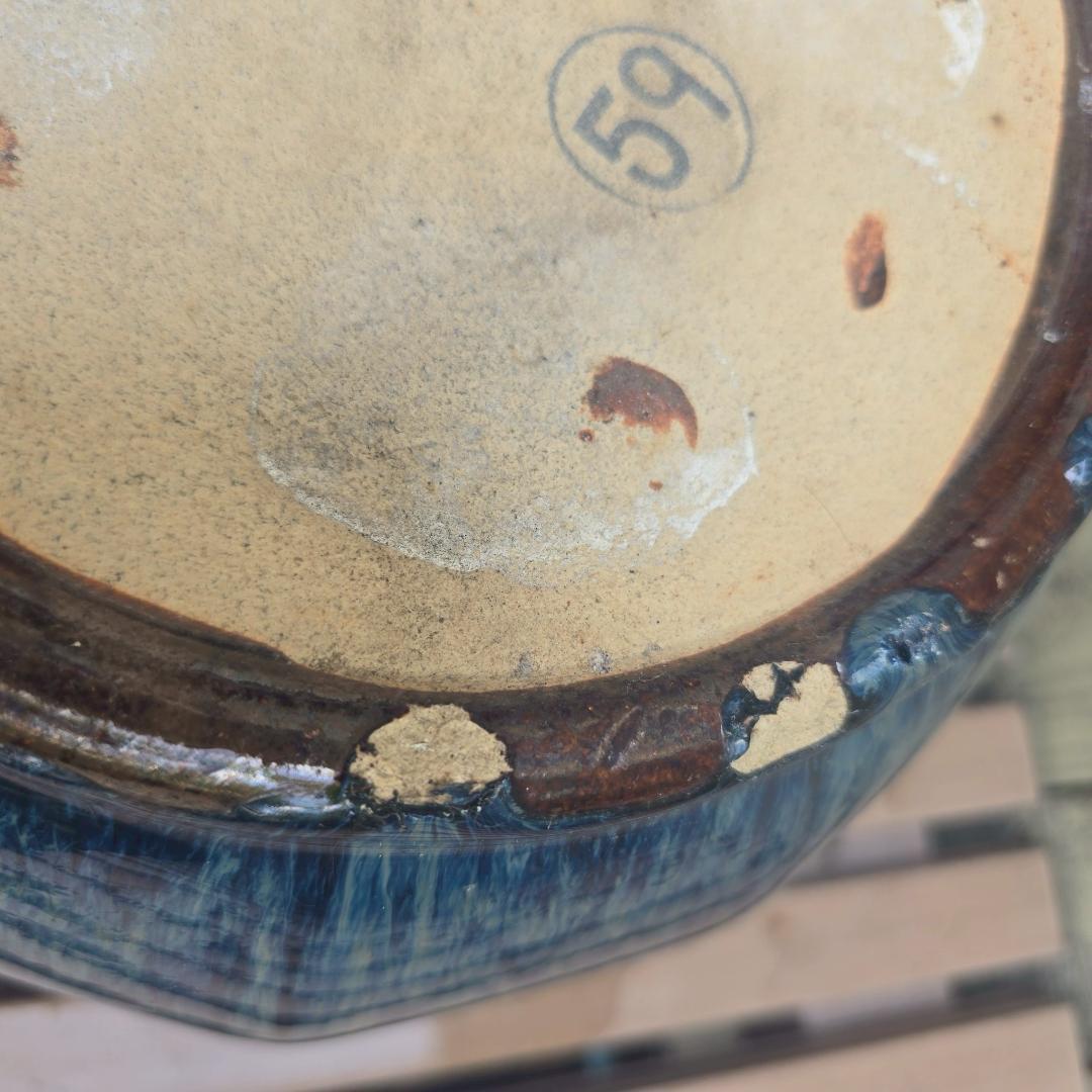 i+【店頭引取大歓迎】 睡蓮鉢 メダカ鉢 金魚鉢12角形 日本庭園 和 鉢