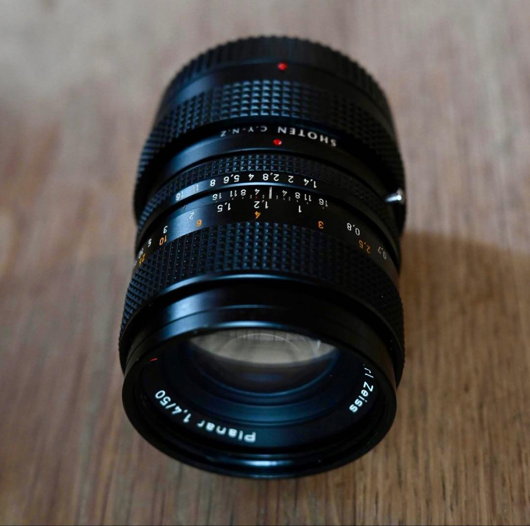 美品Contax Planar 50mm F1.4 AEJ Zマウントアダプタ付