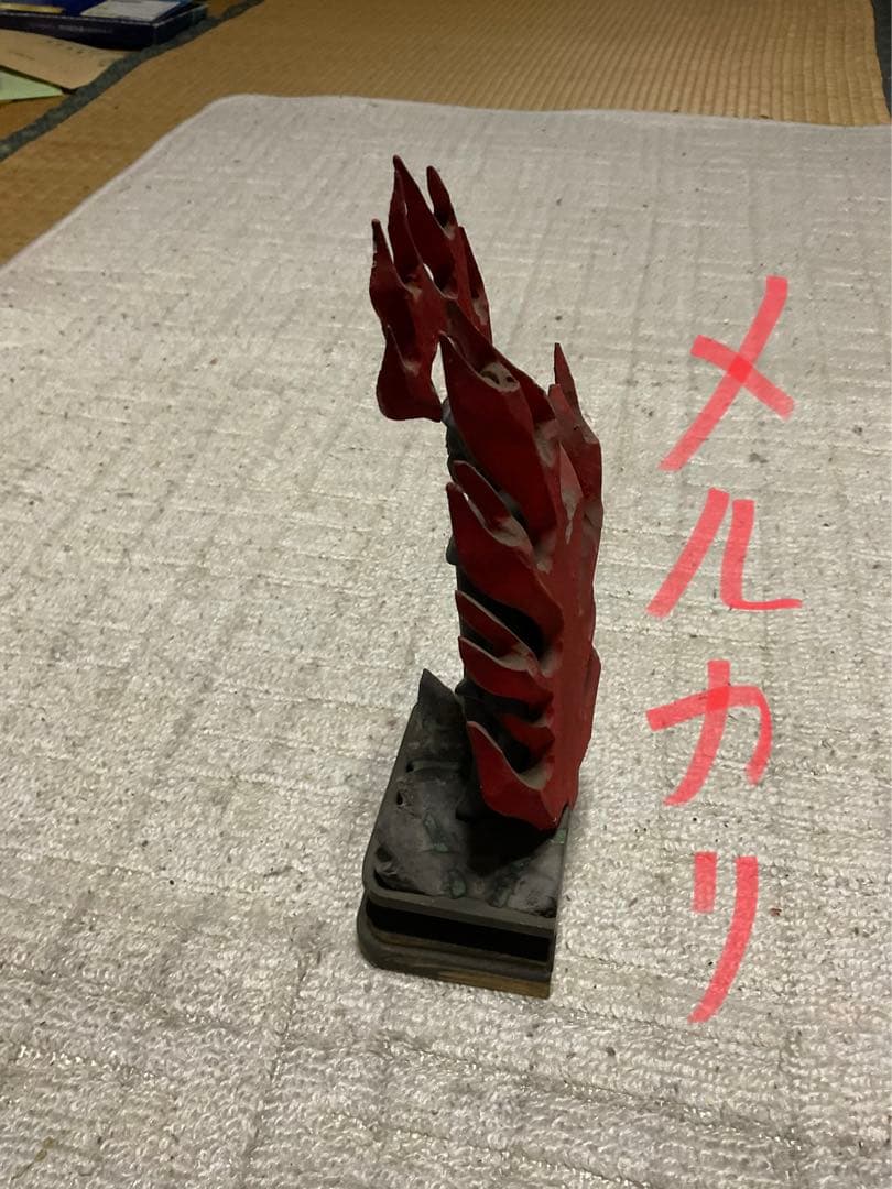 年代不明？／不動明王立像・木製。高さ／17センチ。【分離出来ます。年代物】。