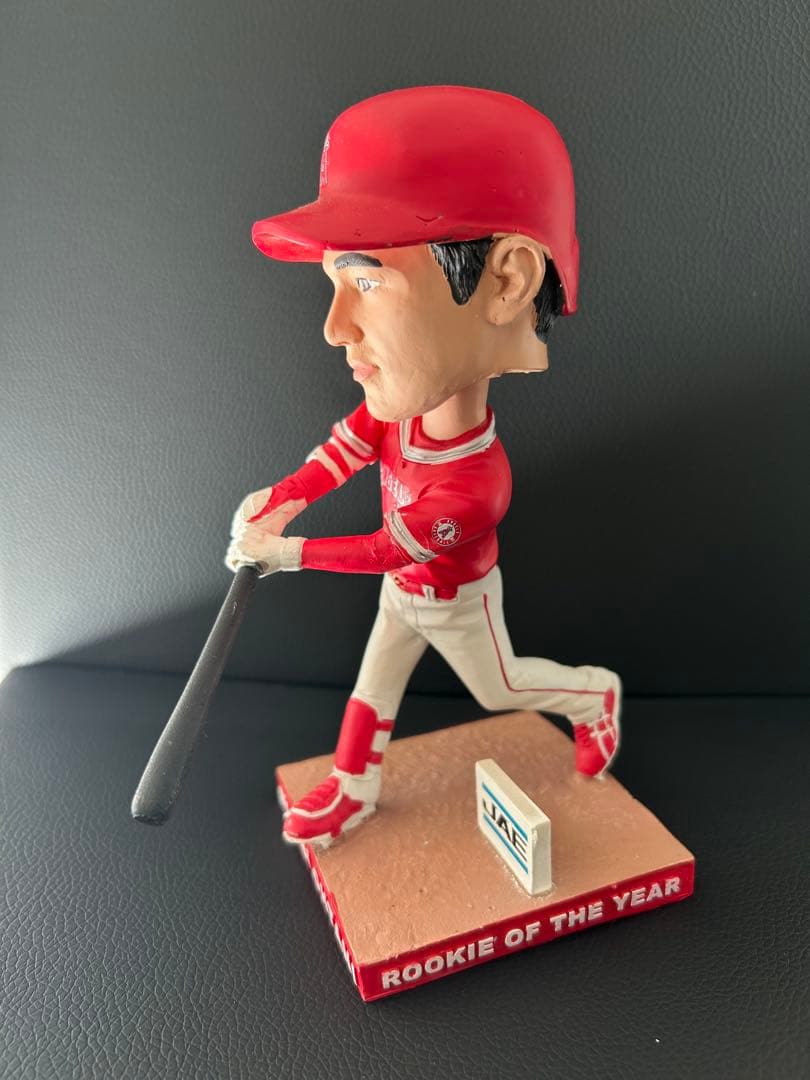 大谷翔平ボブルヘッド 2018年製ルーキーオブザイヤー記念品、エンゼルス初期時代