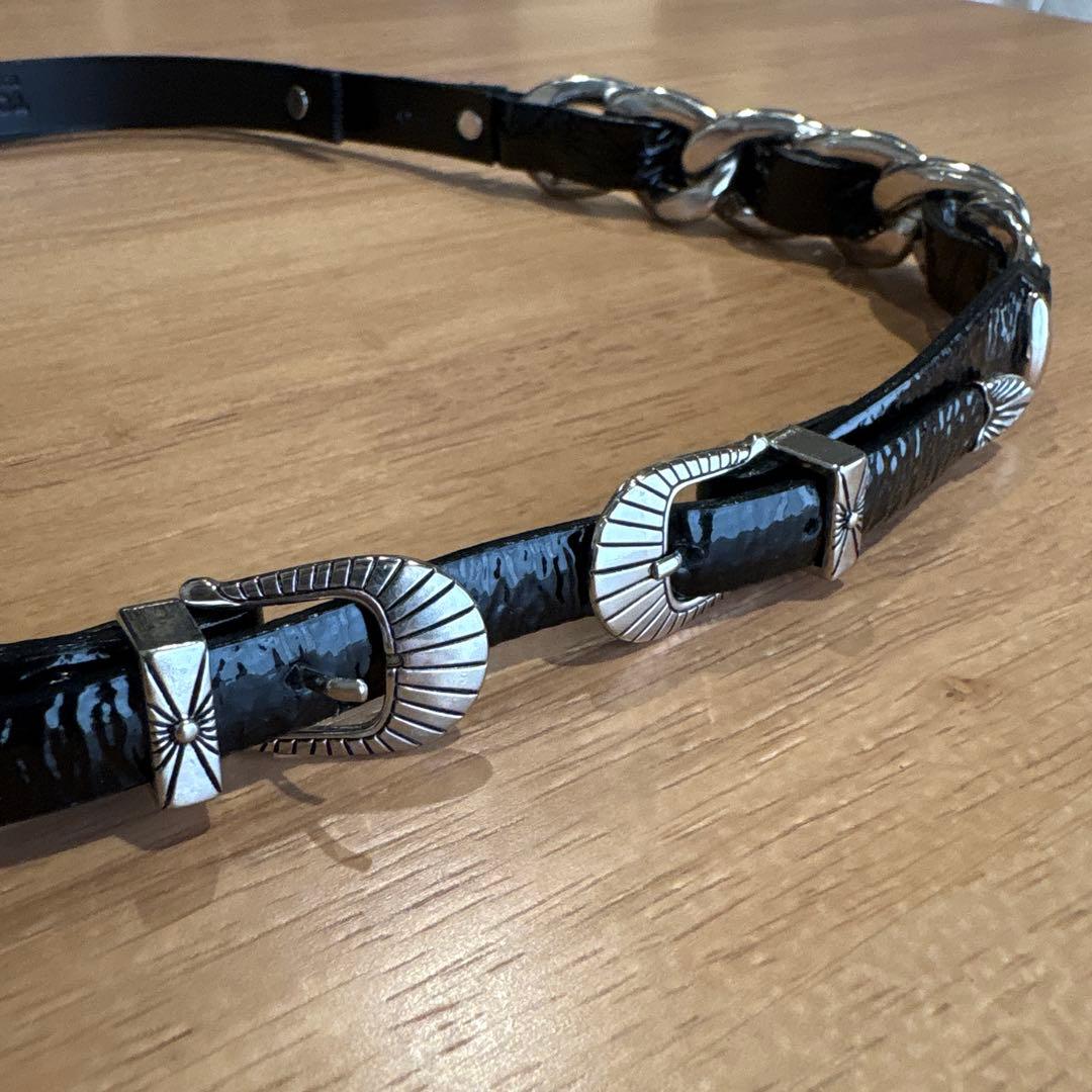 TOGA PULLA ダブルレザーバックルベルト