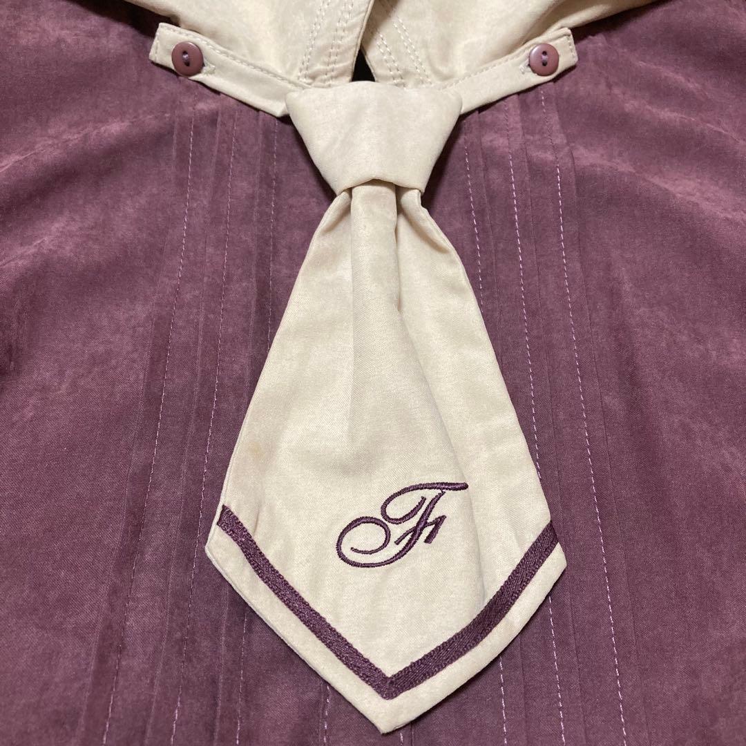 ダブルライン長袖セーラーワンピース/フィント/ガーリー/ロリィタ/アンクルージュ