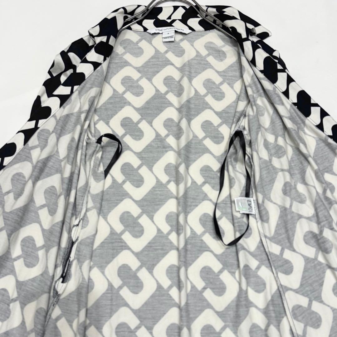 【美品】DIANE von FURSTENBERG ラップワンピース チェーン柄