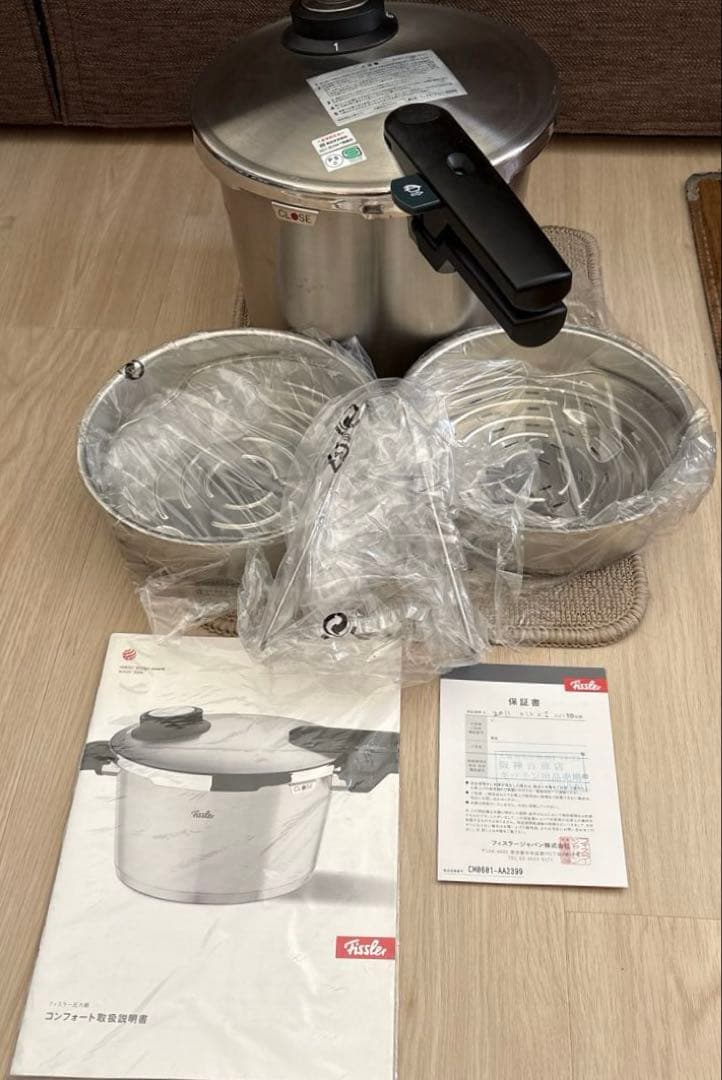 ☆【新品未使用品】フィスラーコンフォート圧力鍋 ステンレス製 6.0ℓ